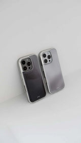 Overcast Black_Silver iPhone Galaxy Case(MagSafe)
