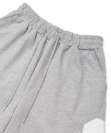 ナンバリング パッチ バミューダ スウェットパンツ - グレー