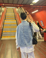 ヒーターデニムベスト