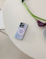  [MADE]イーブニング シルバーエポキシ MagSafe iPhoneケース