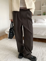 All day semi wide slacks(3color)