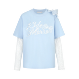 13DE MARZO ベアレイヤードレーシーTシャツ