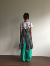バックレスプレイドワンピース (2color)