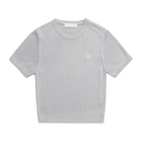 シルキーハーフニット - L/グレー - TKH002
