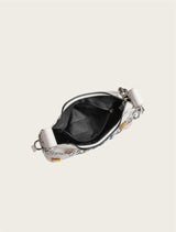 Color Flower Baguette Crossbody Bag