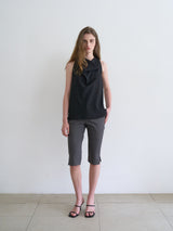 Celine cowl blouse (Black)