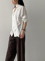 Lien V-Neck Tie Blouse