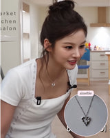[NMIXX Sullyoon Necklace] メルティングハートカラーボーンネックレス