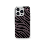 [made] GAL zebra Silver Epoxy Phone Case (black)