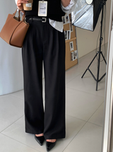 Fates Two-Pintuck Wide Slacks