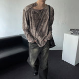 ENOC Grunge dyeing Shoulder Snap Long Sleeve T-shirt (2 colors)