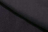 Star Damage Crop Hoodie Zip-Up (CHARCOAL)