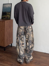 Curved Tree Wide Pants (2color) (No.1002)