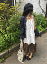 Mameko Lace Sleeveless Layered One Piece