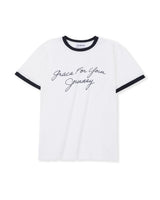 26SS★ グレースクロップドリンガー半袖Tシャツ