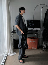 ASCLO Wrinkle Linen Half Sleeve Jacket (2color)