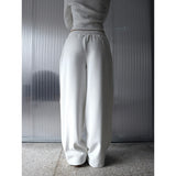 【MADE】winter velour pants, white