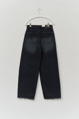 (W) Poison Dyeing Wide Denim