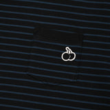 ユニモノチェリーストライプTシャツ [NAVY]