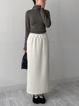 [Brushed クロンボーダータートルネックTシャツ