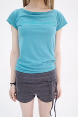 バラの文字入りTシャツ (5color)