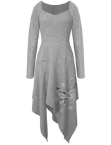 Butterfly Cut-out Gray dress
