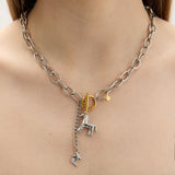 Baby Pony Drop Chain Surgical Necklace