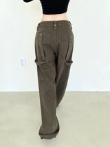 1100. Star eyelet cargo wide pt (2color)