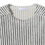 ロニースナップストライプ半袖Tシャツ