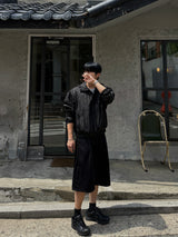 Even Three-Tuck Bermuda Pants