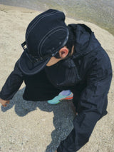 Mate diagonal hood windbreaker 7C