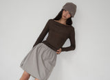 WHIPPING HAIR BAND & BEANIE (COCOA)