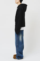 Liz Cropped Zip Hoodie (3color)