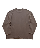ヴィンテージ P. ダイイングカットアウトボックスTシャツ (Brown)