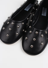STUD BALL FLAT SHOES