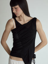 Layered Sleeveless Top_Black