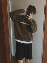 ASCLO R スエードスウェットシャツ (3color)
