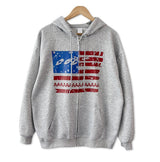 America クロップフードジップアップ