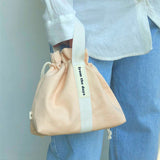 【MADE】Canvas Pouch Bag - Peach