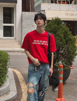ポイトレタリング半袖Tシャツ