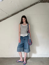 [ORIGINAL] Riku Roll-up Bermuda Denim Pants