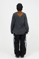Rhode in Black Washed Long Sleeve T-Shirt