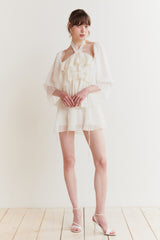 BALLON DRESS ivory