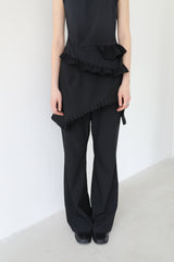 RUFFLE LAYERED PANTS (BLACK)