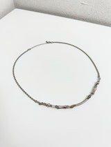  Labradorite pipe chain necklace
