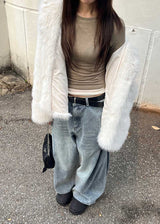 HOLIDAY HOOD FUR JACKET
