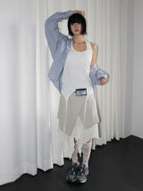 LAYERED HALTER SLEEVELESS