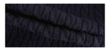 Twisted frill knit long-sleeved cardigan