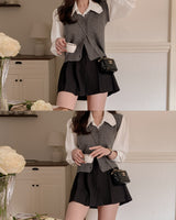 Delmo Knitwear Layered Shirt
