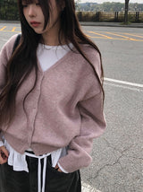 ミュディフリルレイヤードリボンロングスリーブTシャツ
